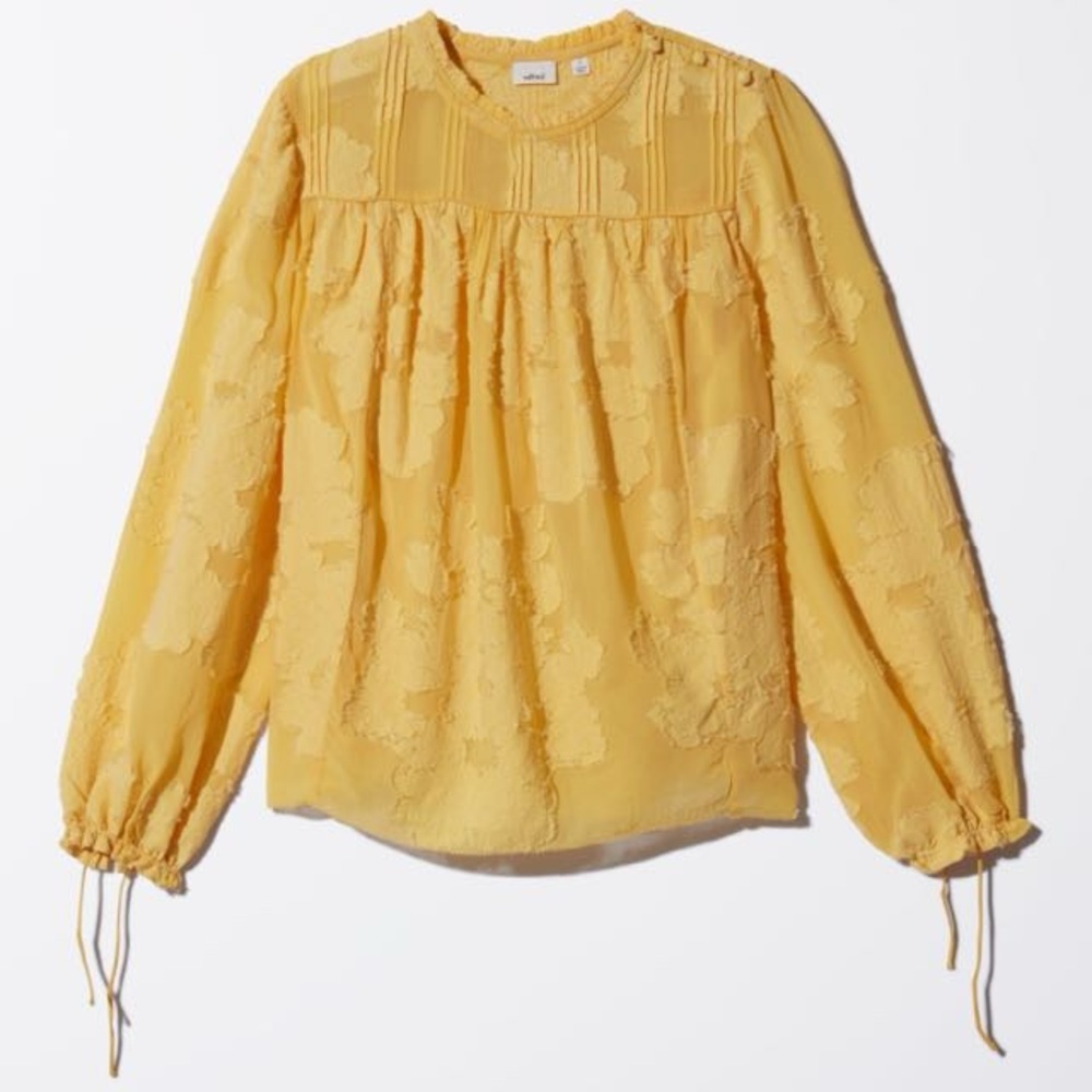 Wilfred Lourdes Mustard Polka Dot Blouse